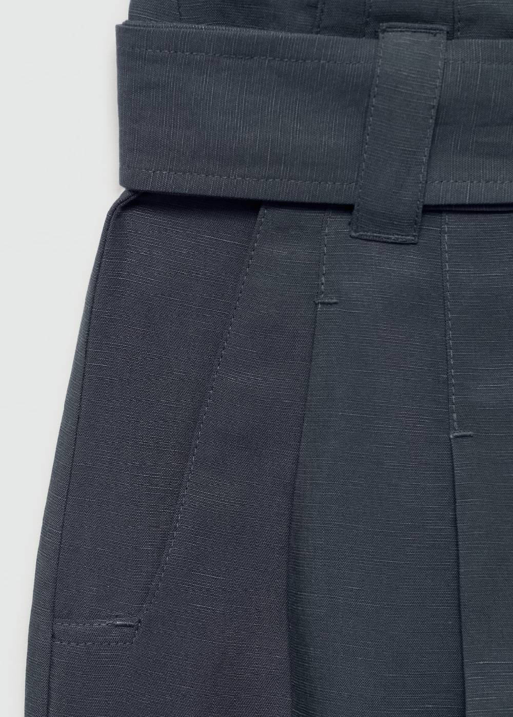 Mango Lyocell-Hose mit Gürtel Online