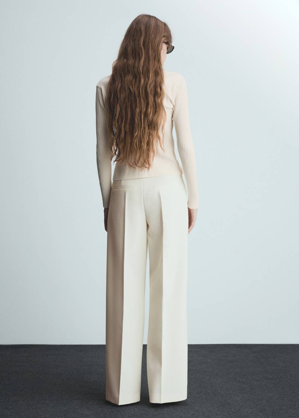 Mango Wideleg-Bundfaltenhose Auslauf