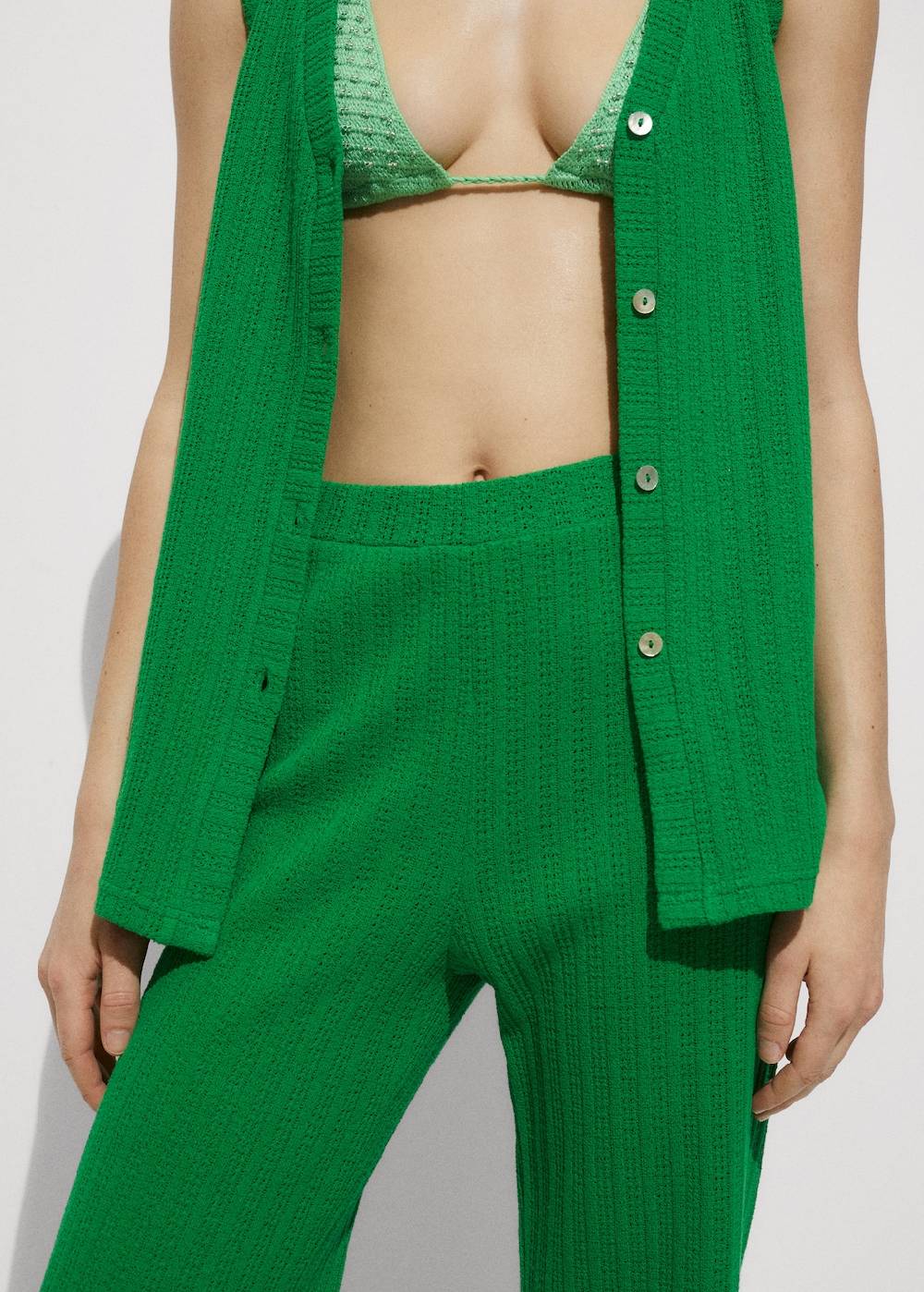 Mango Gerade Häkelhose im Angebot