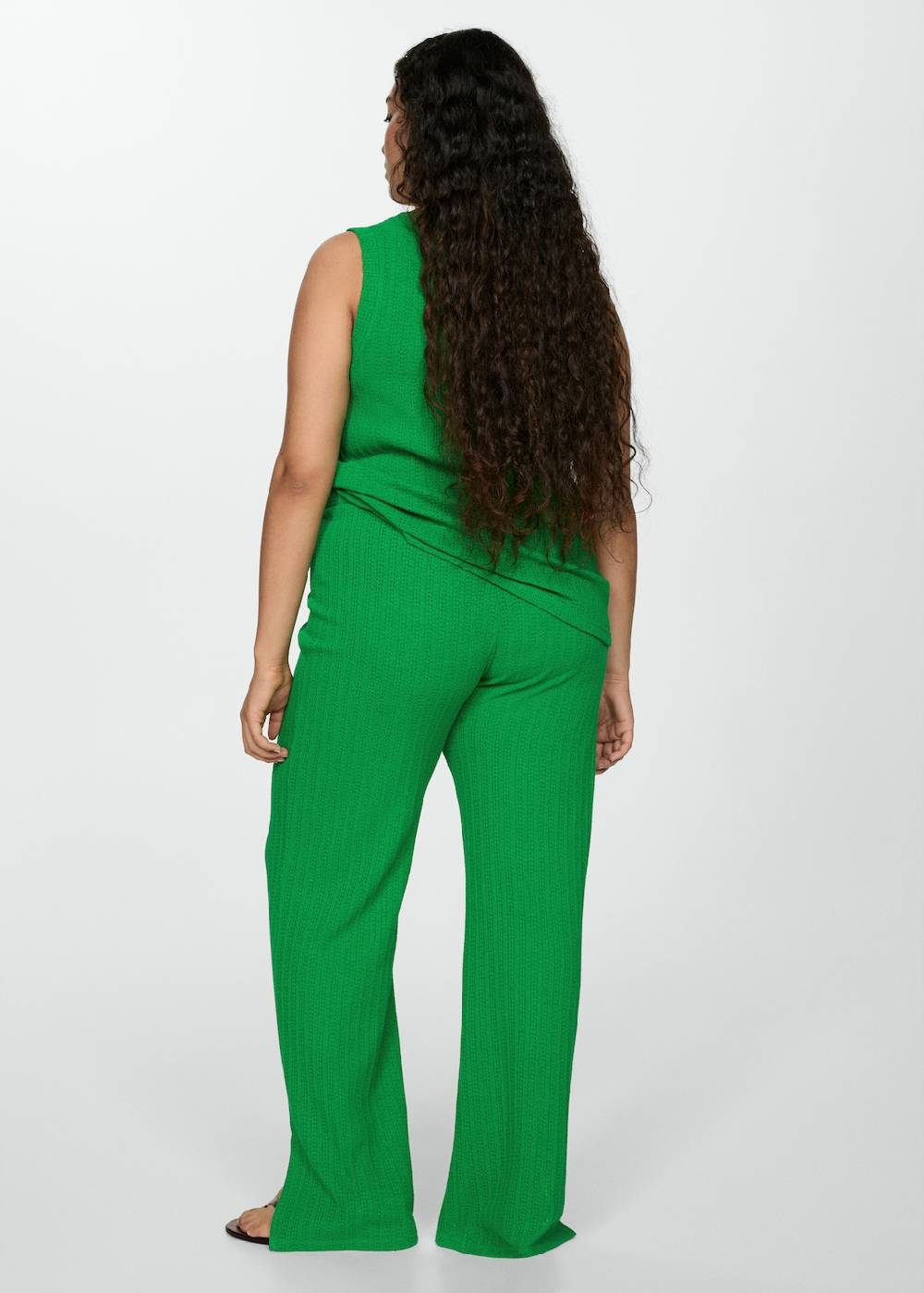 Mango Gerade Häkelhose im Angebot