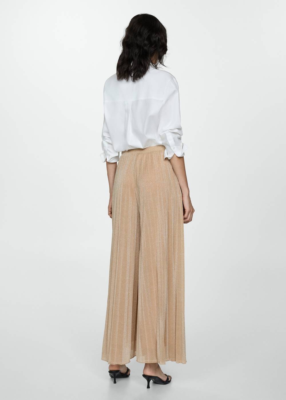 Mango Palazzo-Hose aus Lurex Fabrikverkauf