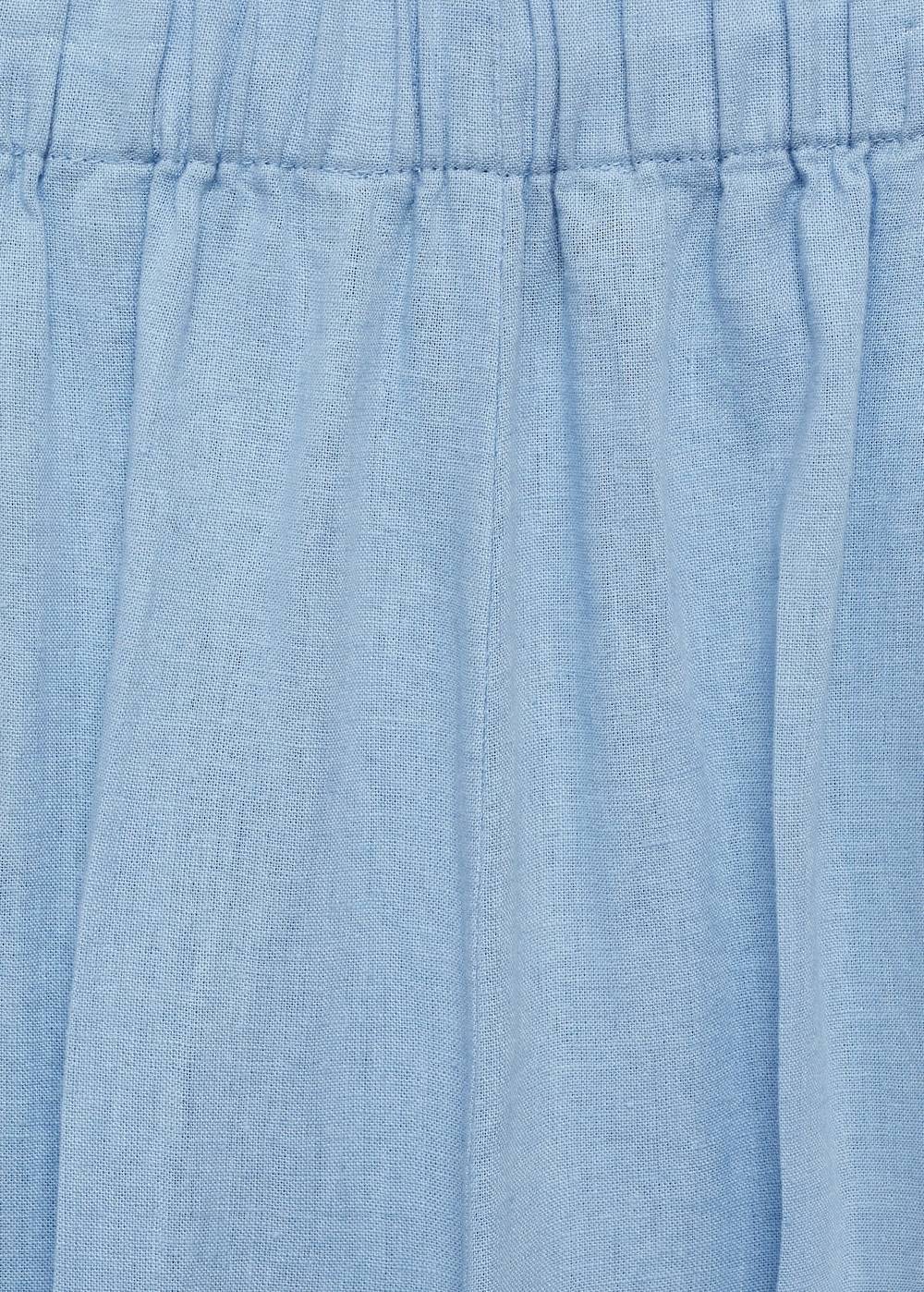 Mango Wideleg-Leinenhose Meist gekauft