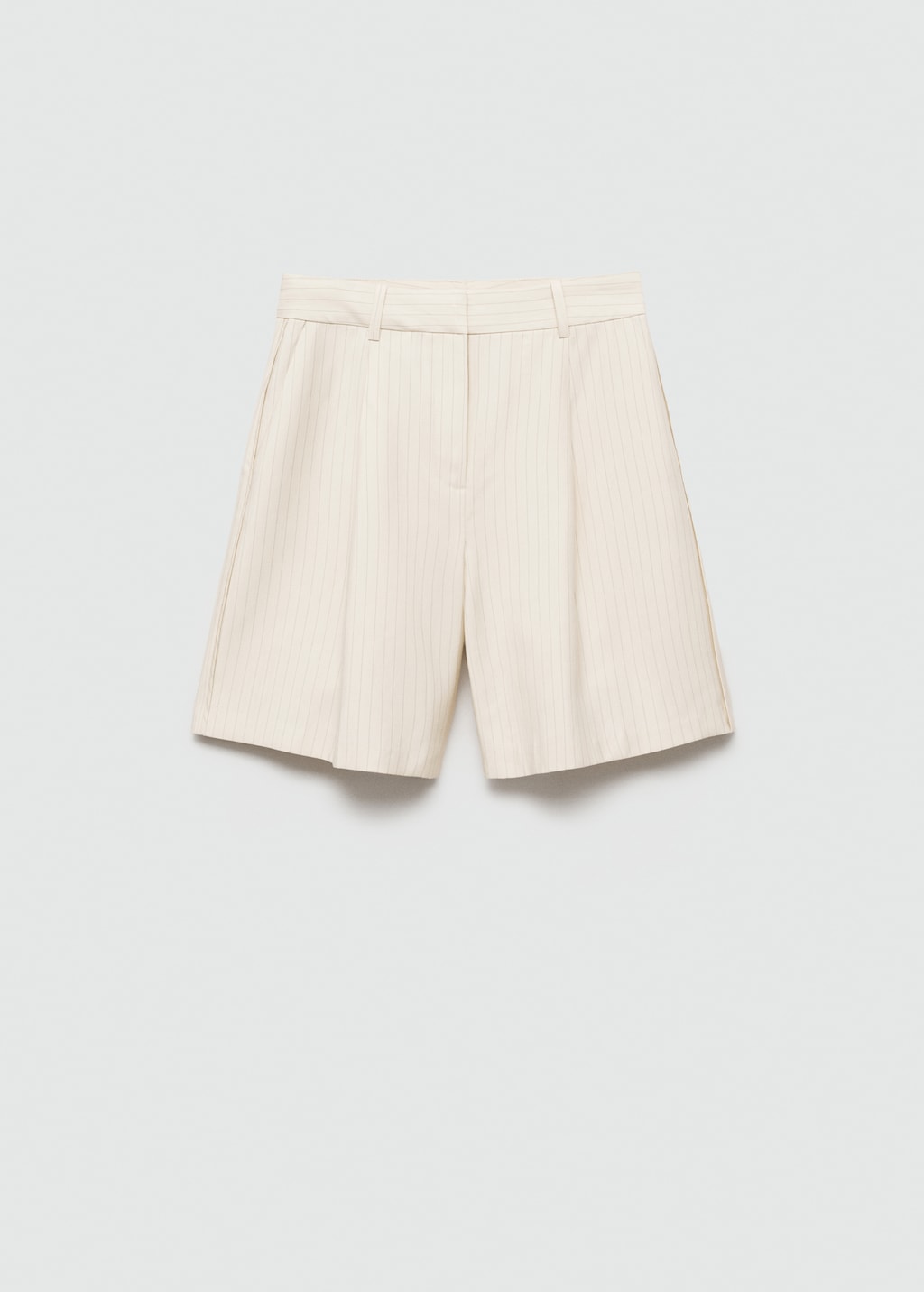 Mango Gerade Bermudashorts mit Streifenmuster Fabrik Onlineshop