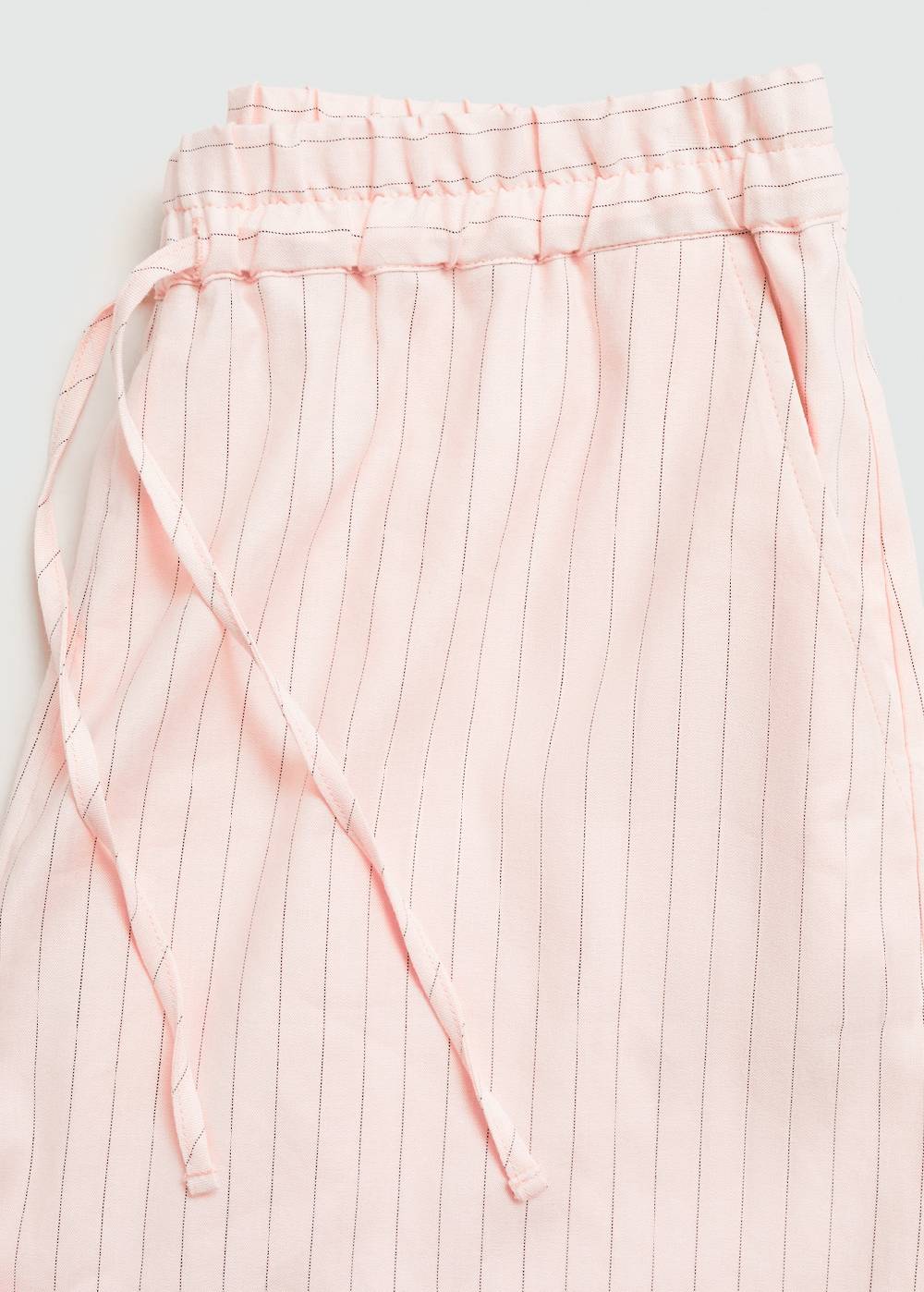 Mango Gestreifte Leinenshorts Preisnachlass