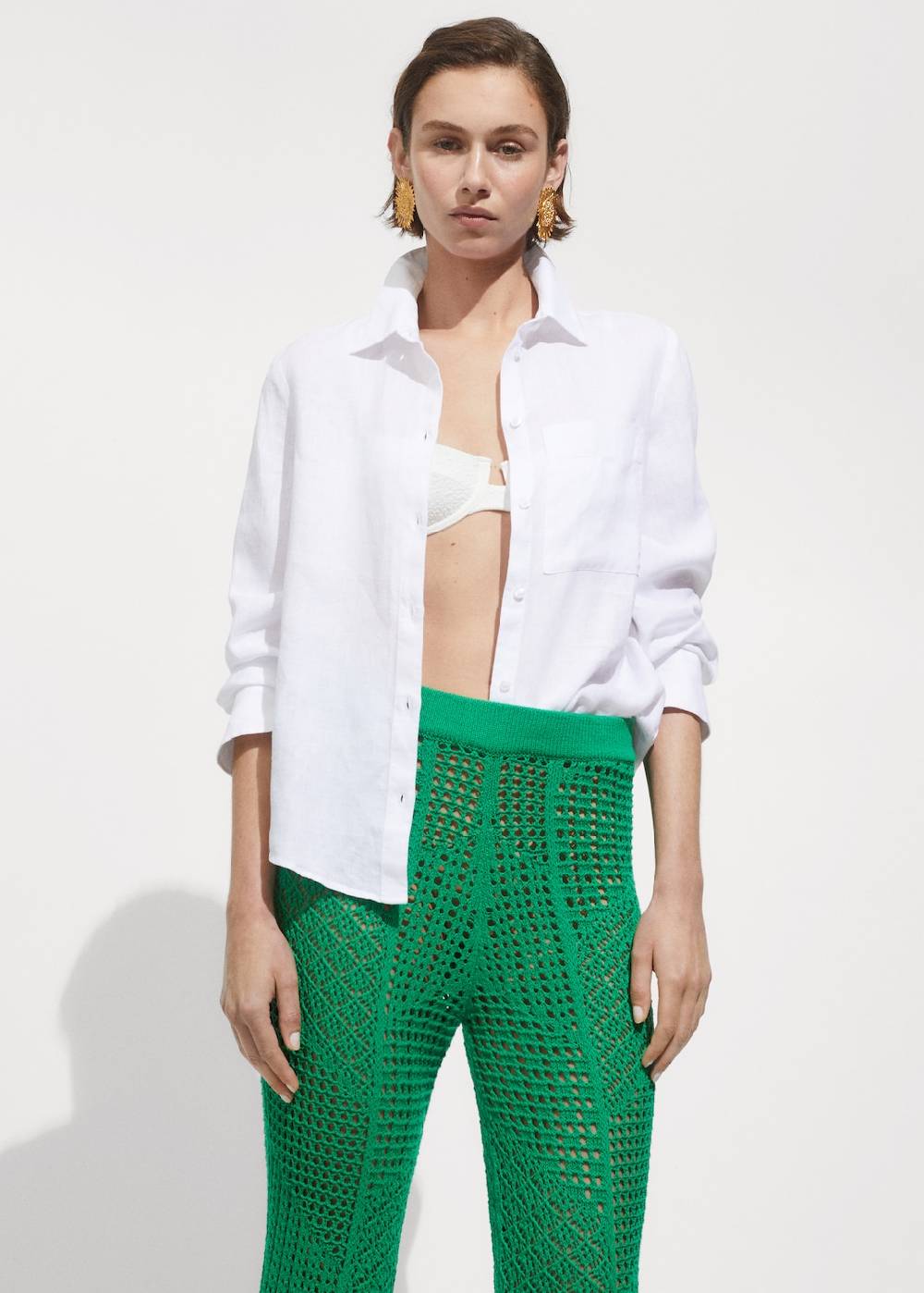 Mango Hose mit Lochmuster Valentinstagsangebot