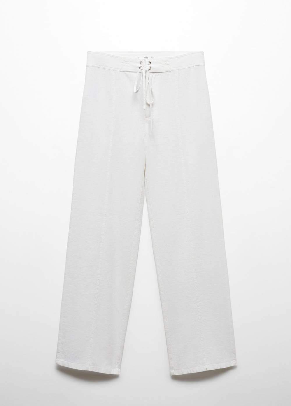 Mango Leinenhose mit Schleifendetail Jubiläumsangebot