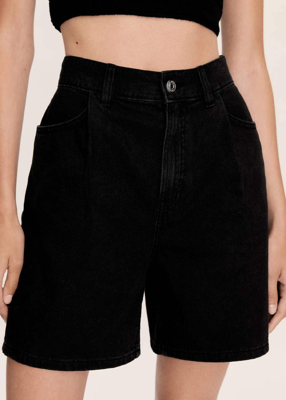 Mango Gerade Jeans-Shorts Heißer Verkauf