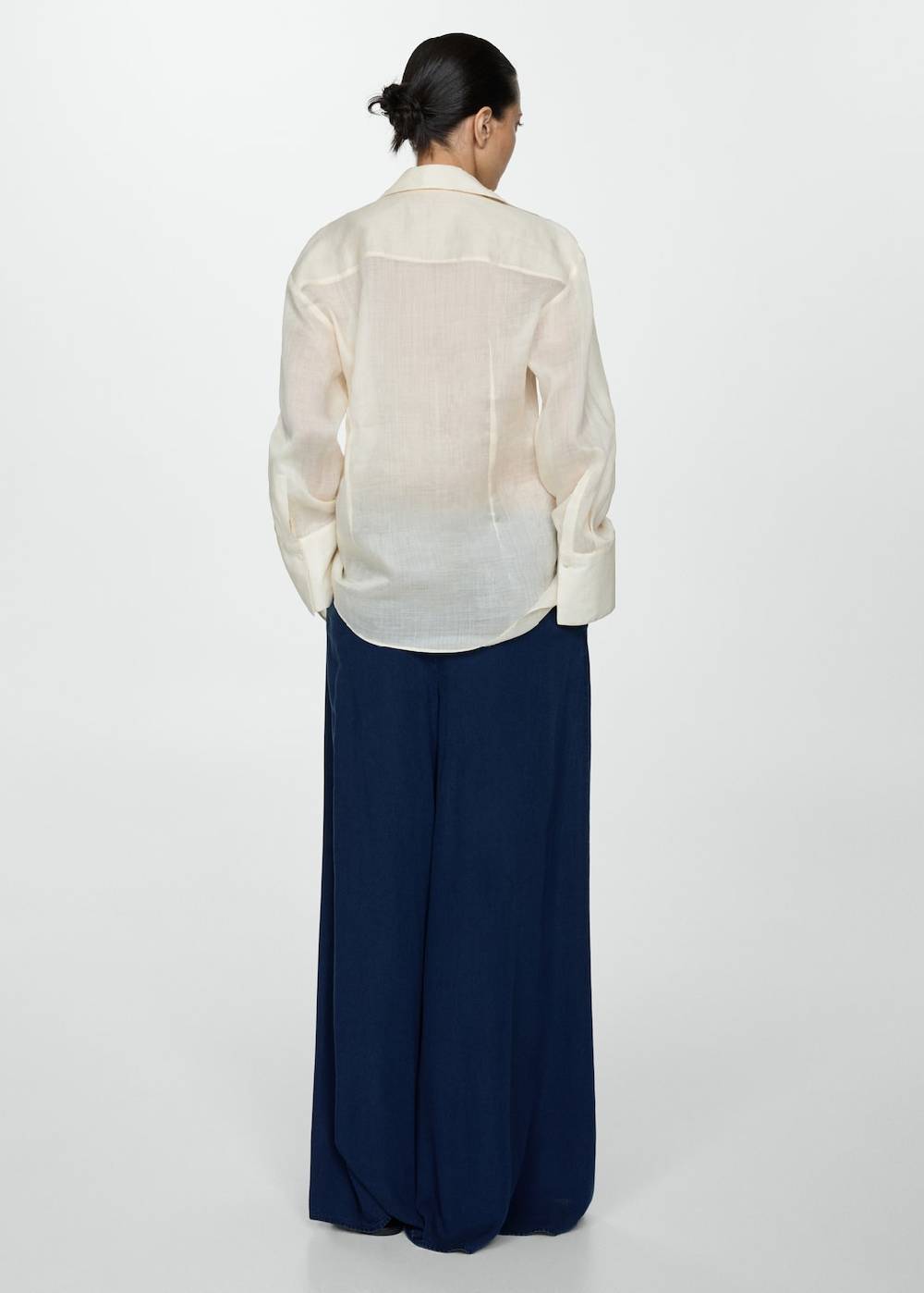 Mango Lyocell-Hose mit Stretchbund Online Outlet