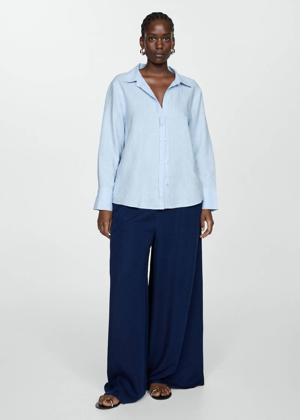 Mango Lyocell-Hose mit Stretchbund Online Outlet