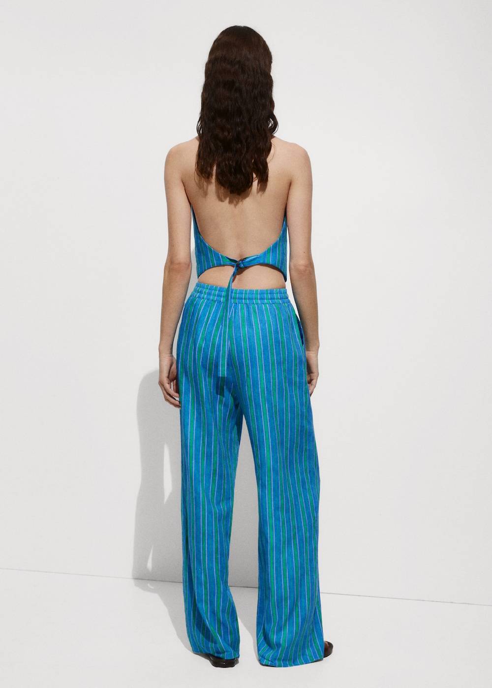 Mango Leinenhose mit Streifenmuster Bestseller