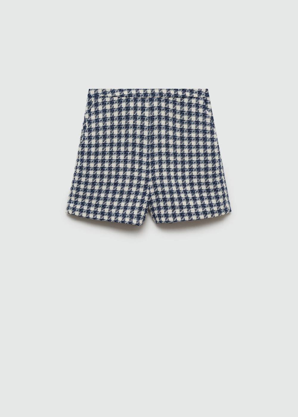Mango Shorts mit Hahnentrittmuster Sonderangebote