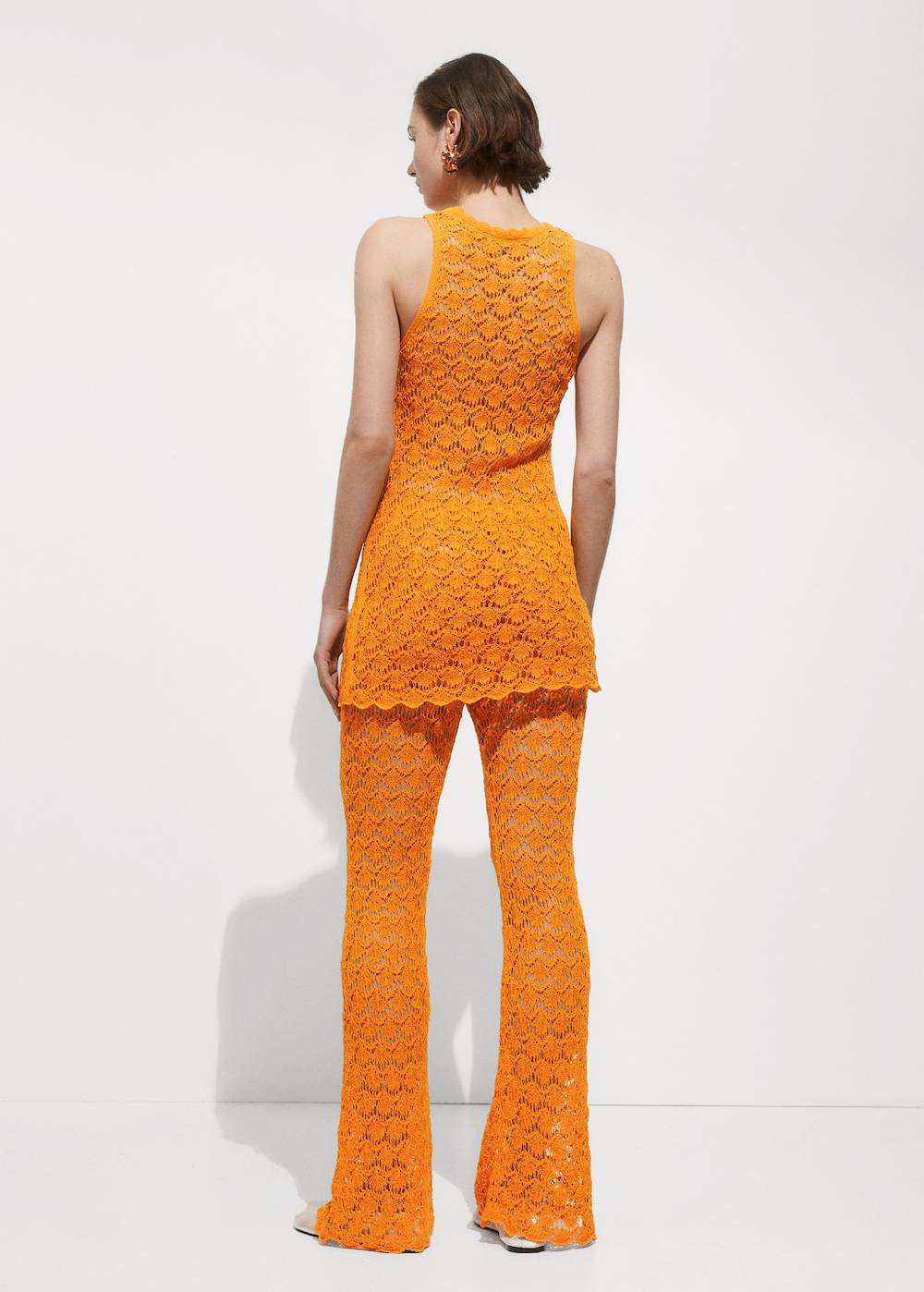 Mango Flared-Häkelhose Super Sparpreis