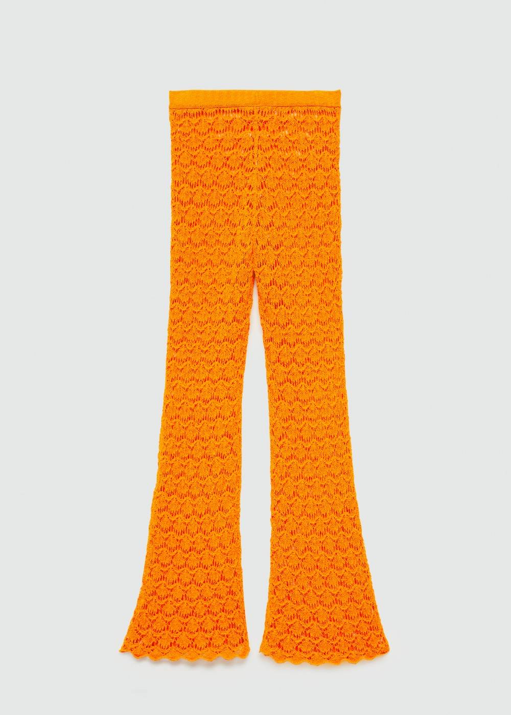 Mango Flared-Häkelhose Super Sparpreis
