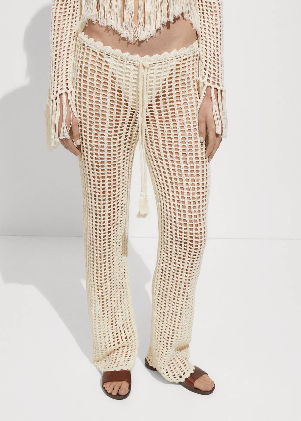 Mango Pointelle-Strickhose