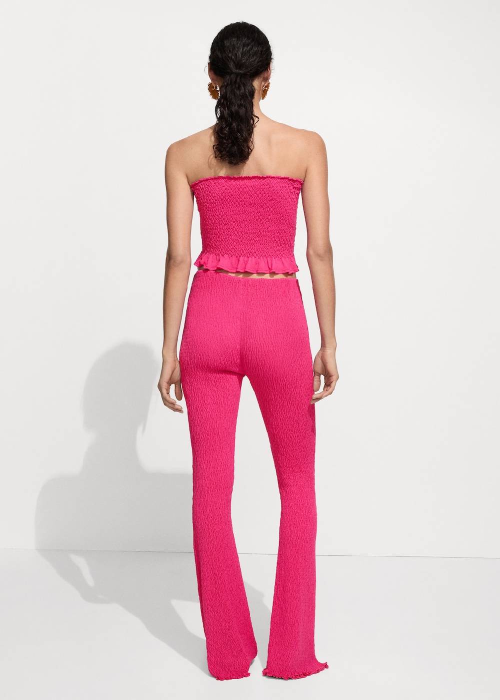 Mango Hose mit Zopfmuster Kostenlose Rückgabe