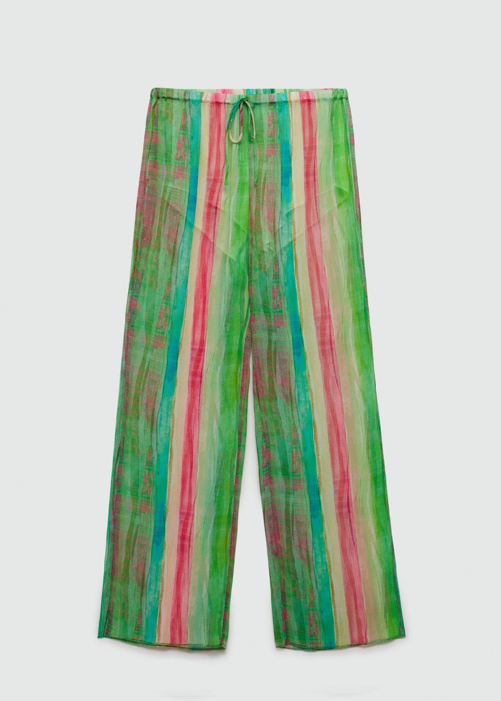 Mango Halbdurchsichtige Printhose Letzter Tag