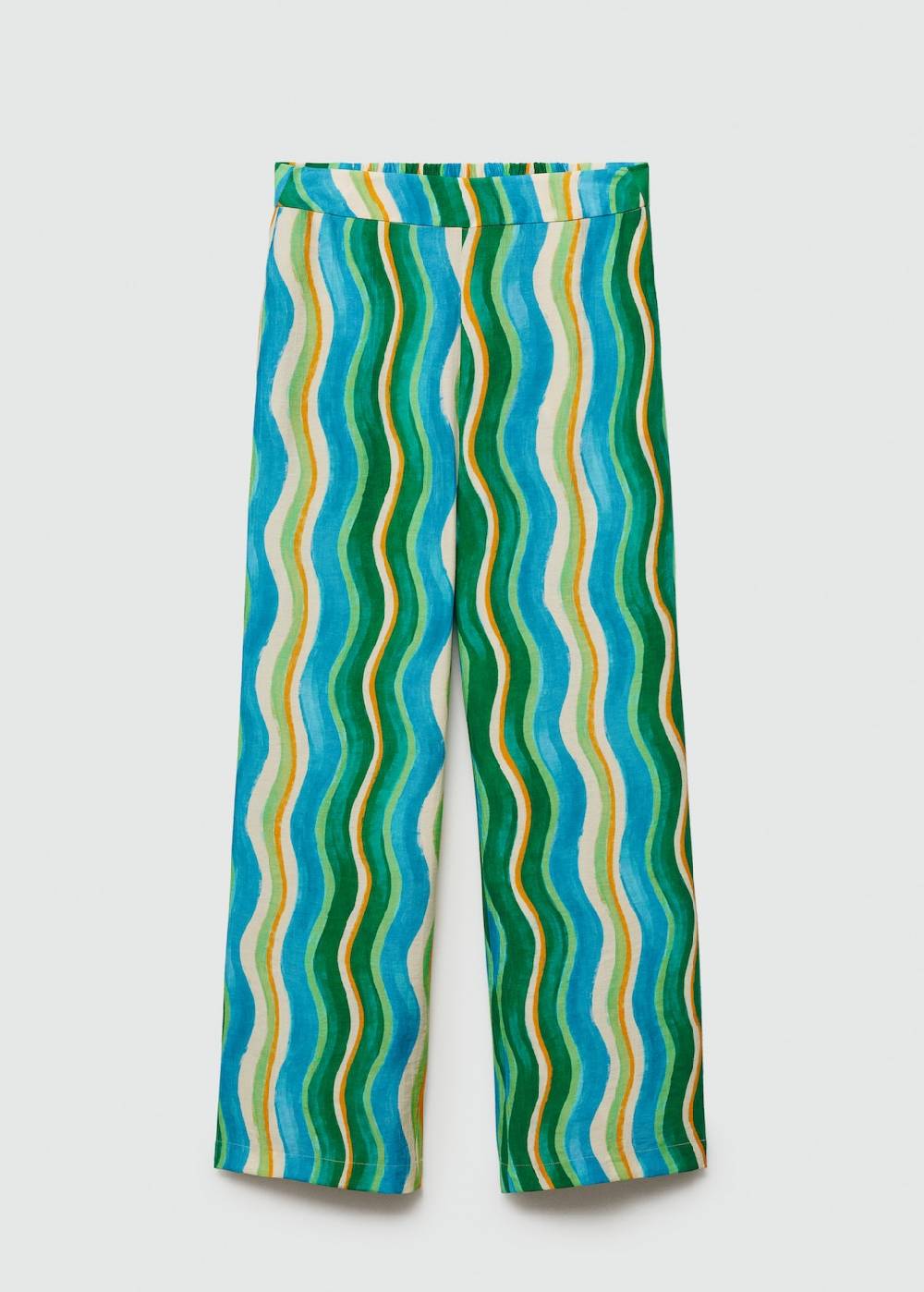 Mango Gemusterte Wideleg-Hose Zeitbegrenzte Promotion