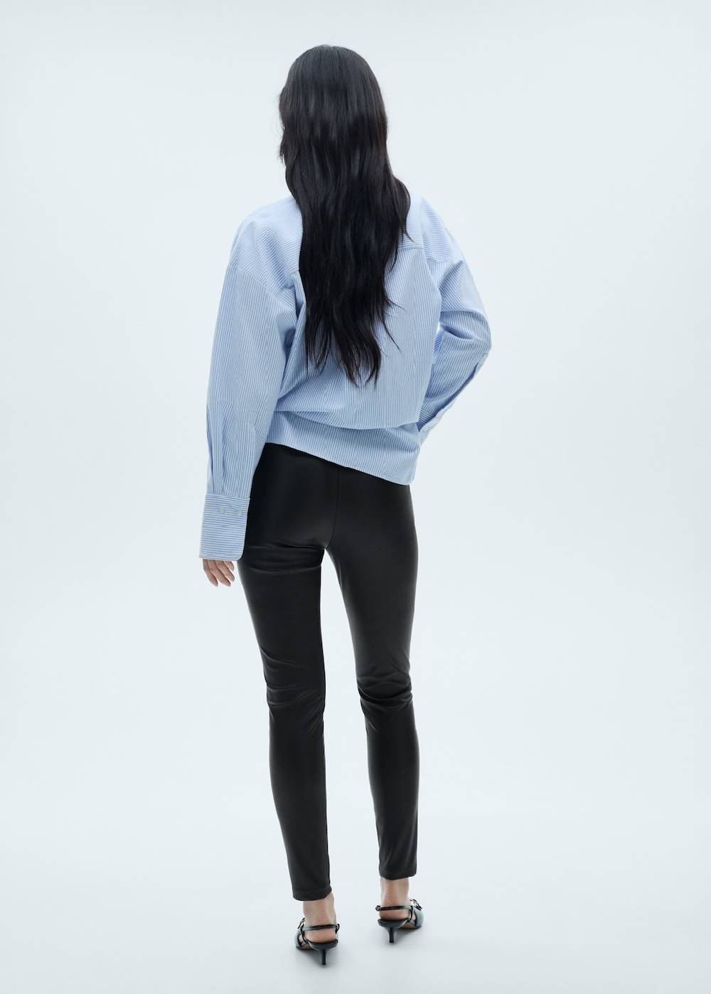 Mango Leggings aus Kunstleder Bis zu 50% Rabatt