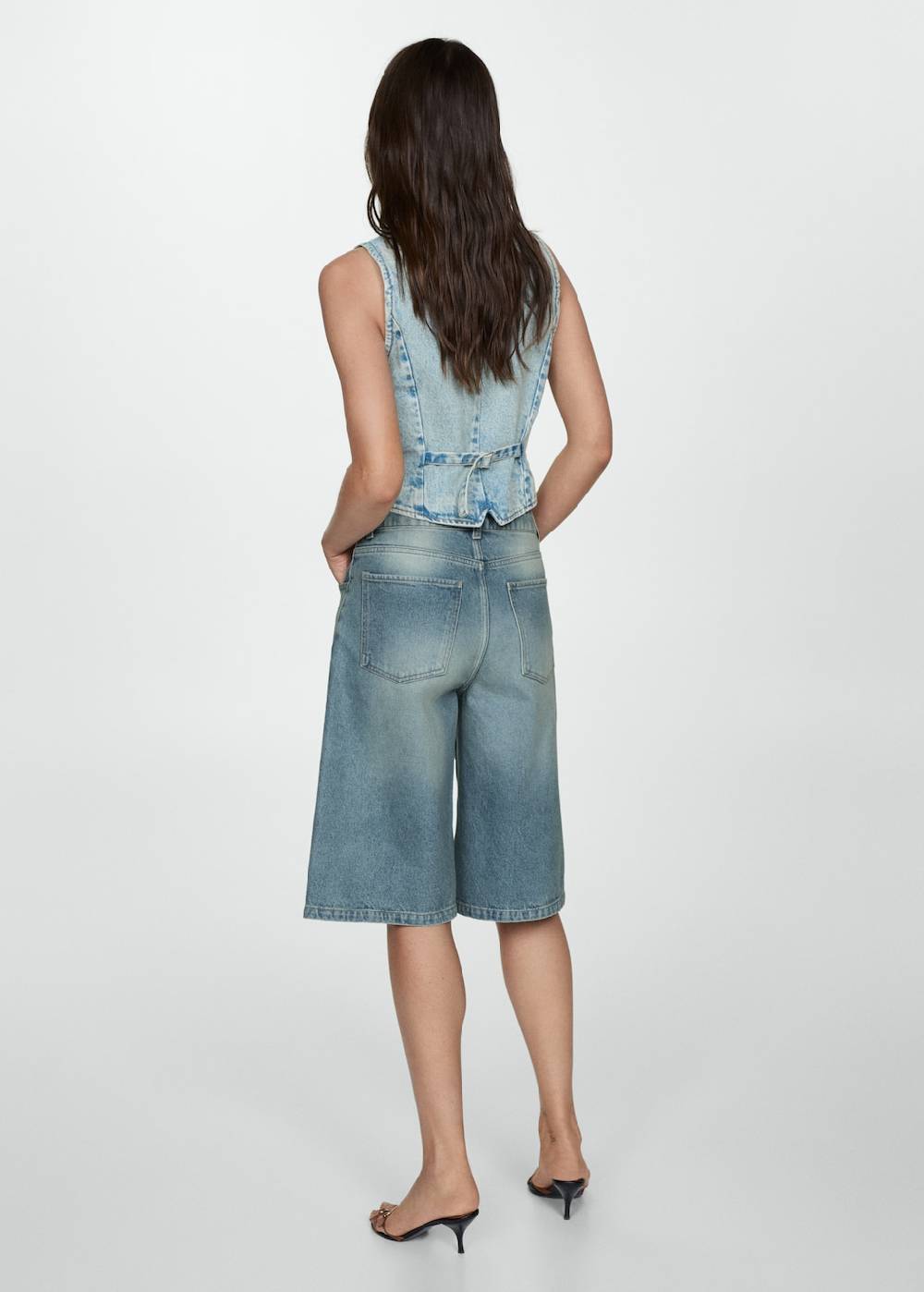 Mango Loose-Fit-Jeans-Bermudashorts Bis zu 55% Rabatt