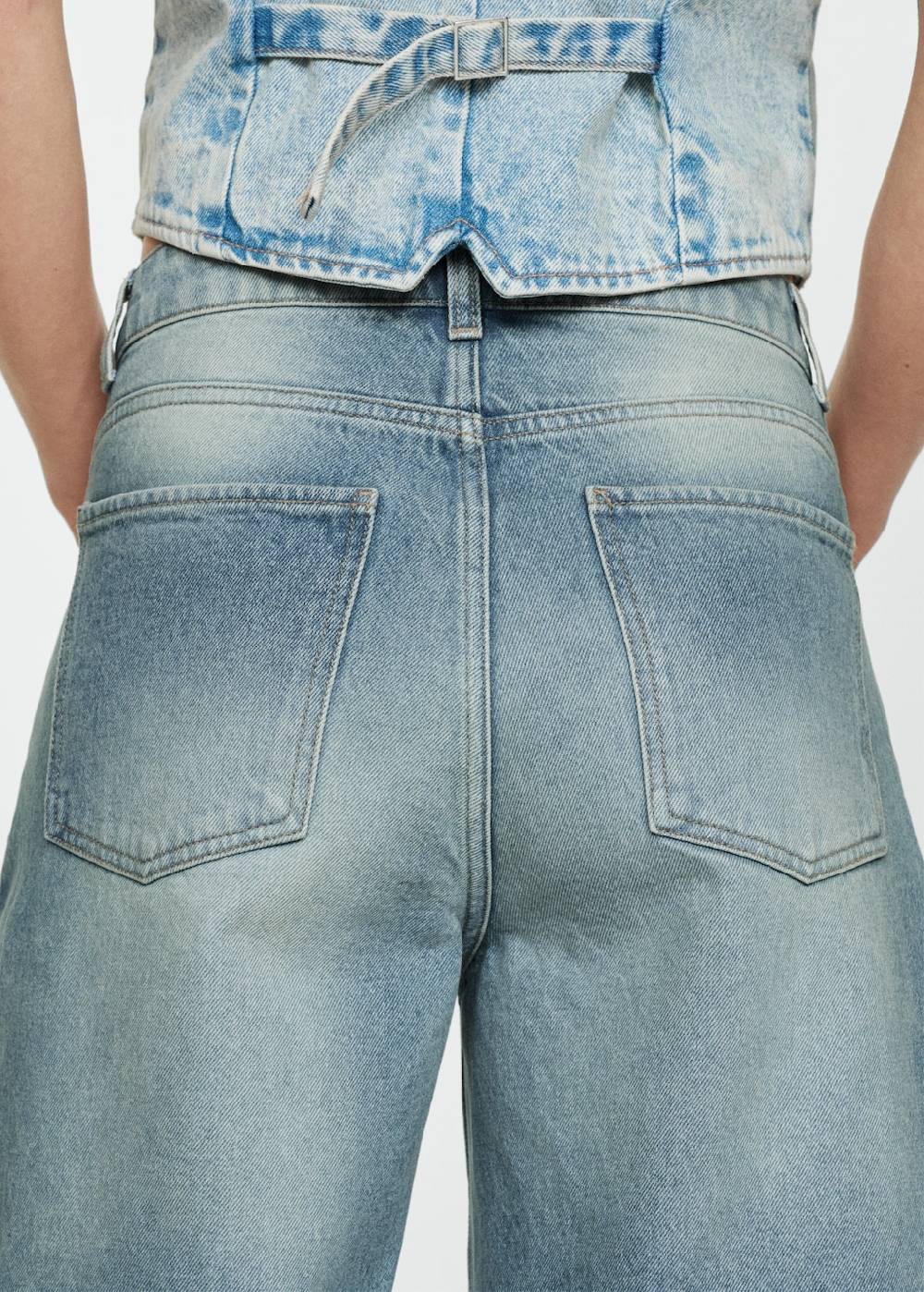 Mango Loose-Fit-Jeans-Bermudashorts Bis zu 55% Rabatt