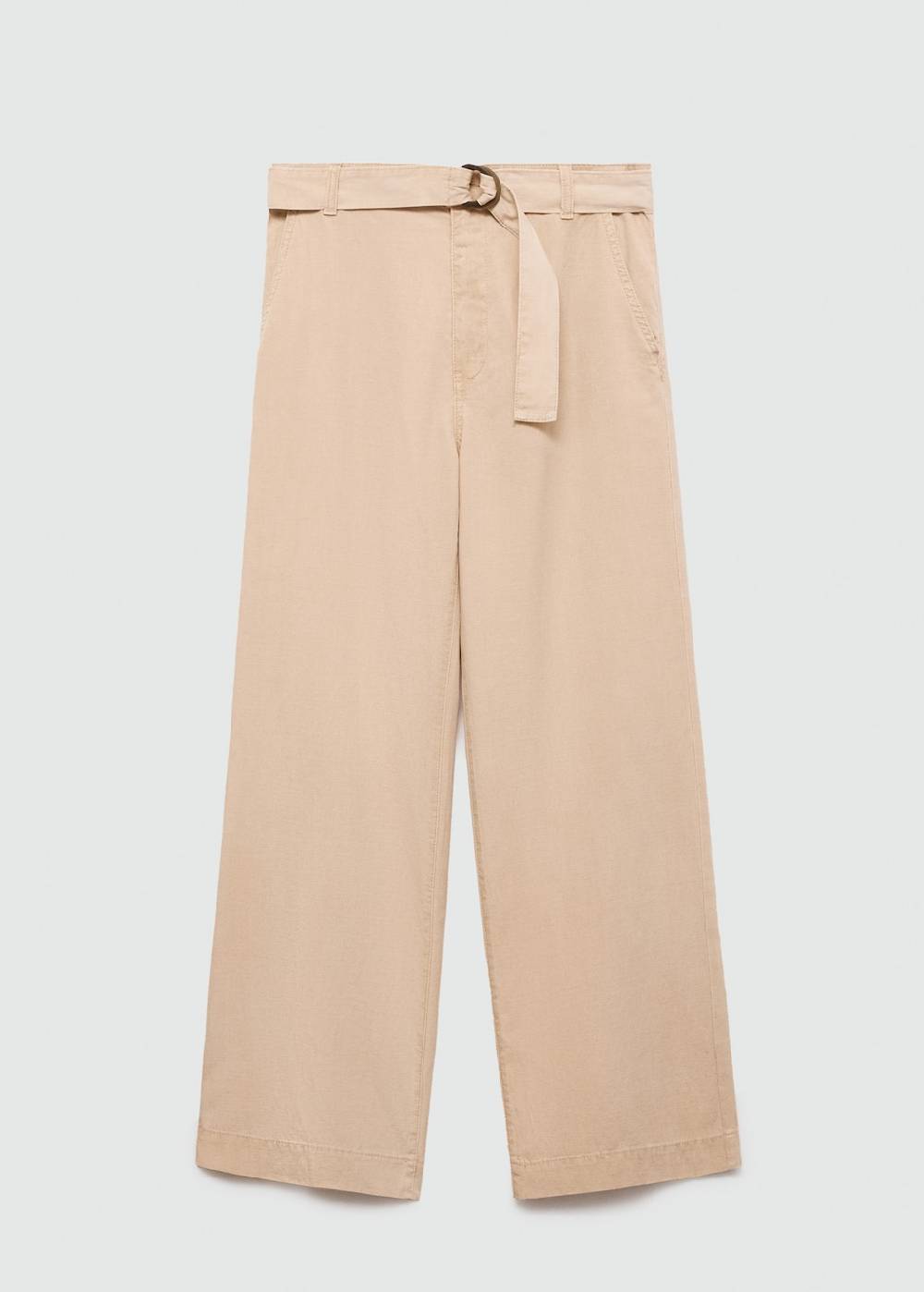 Mango Fließende Hose mit Gürtel 50% Rabatt mit kostenlosem Versand