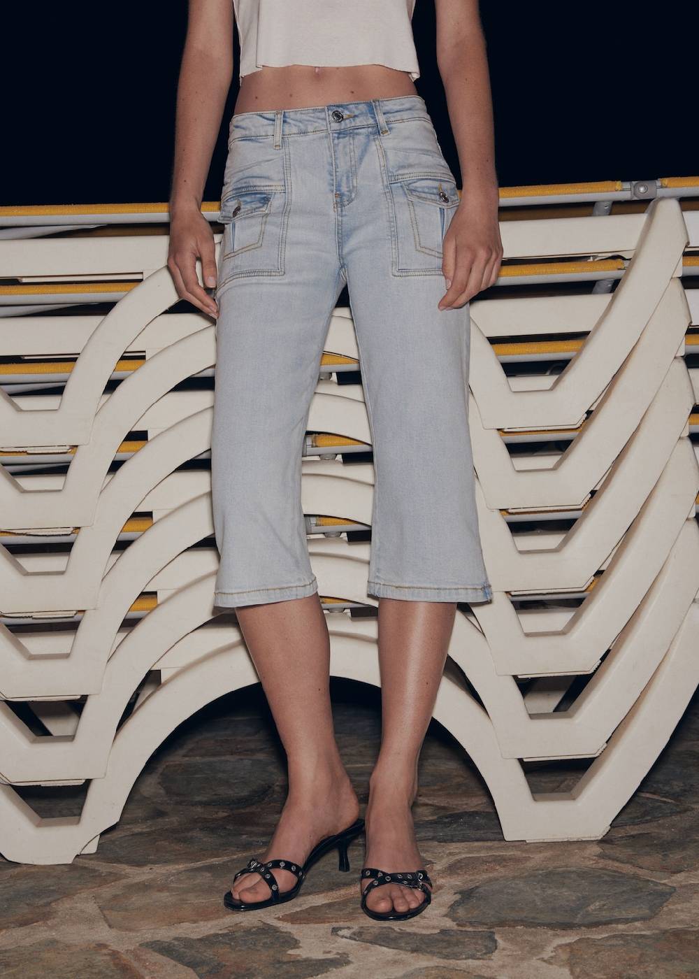 Mango Gerade Capri-Jeans Fabrikladen