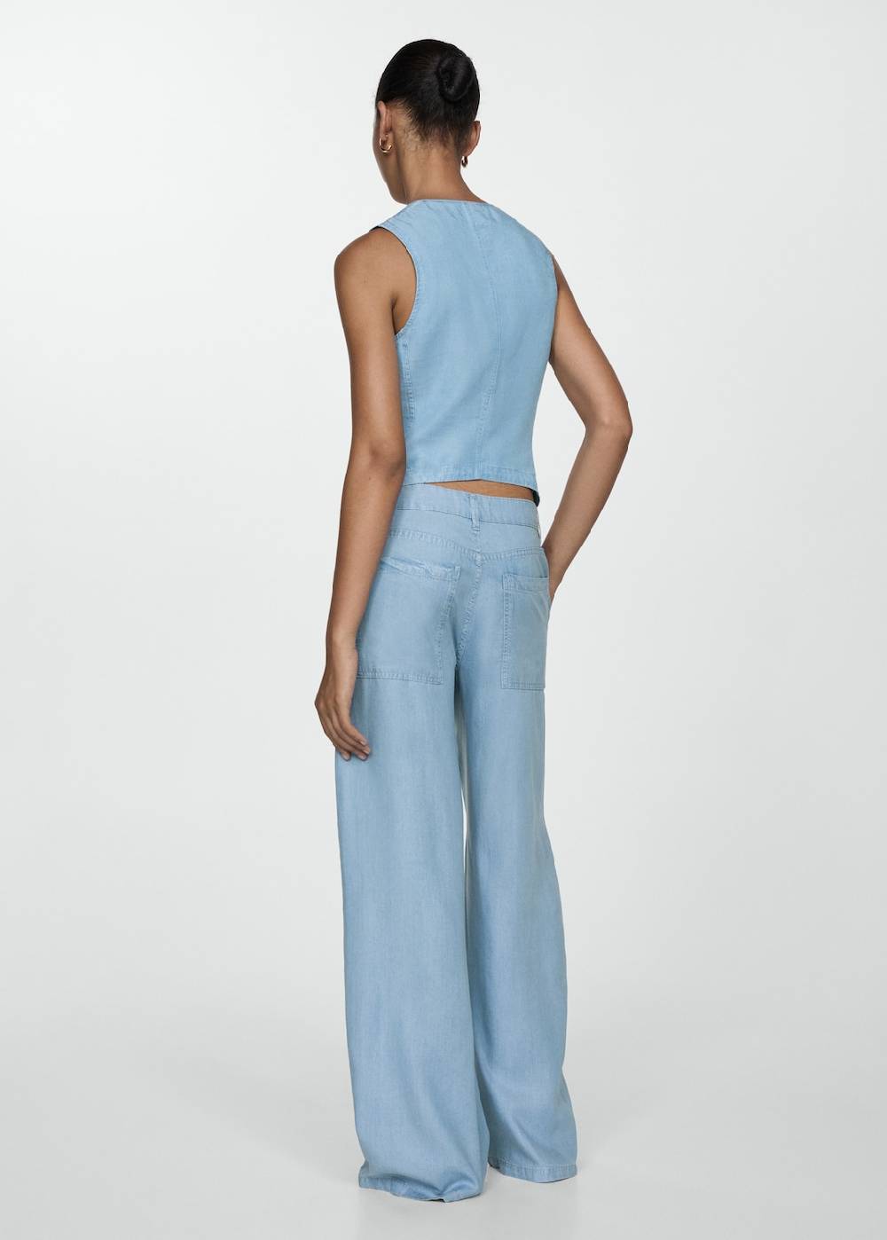 Mango Wideleg-Hose aus Lyocell zollfrei