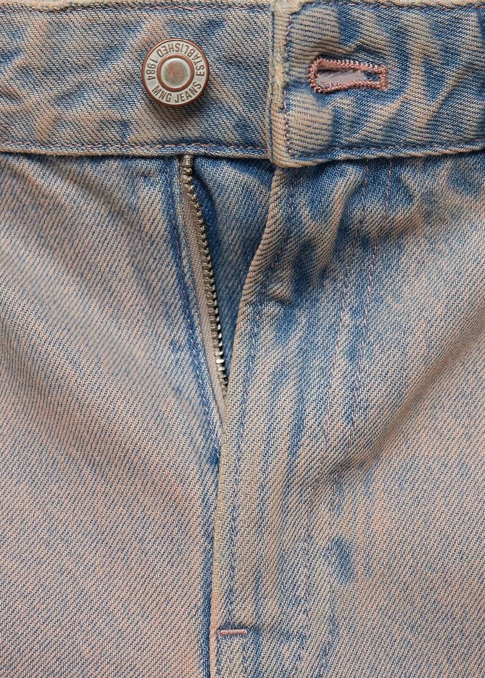 Mango Jeans-Bermudashorts mit Washed-Out-Effekt Online