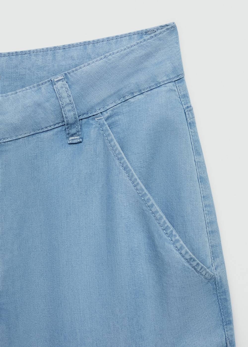 Mango Wideleg-Hose aus Lyocell Meist gekauft