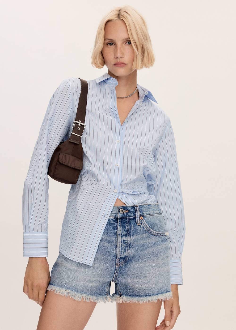 Mango Jeansshorts mit ausgefranstem Saum Blitzverkäufe