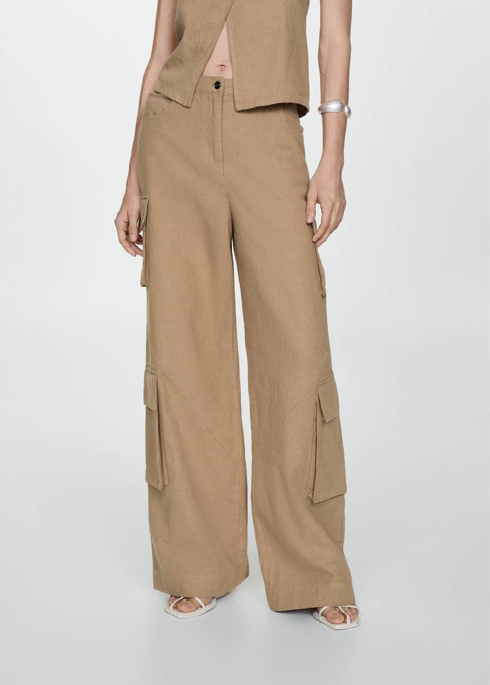 Mango Cargohose aus Baumwolle