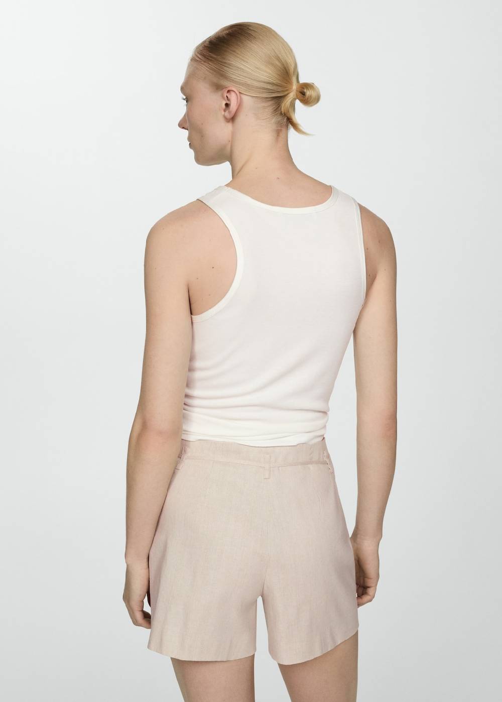 Mango Leinenshorts mit Schleife Online Shopping