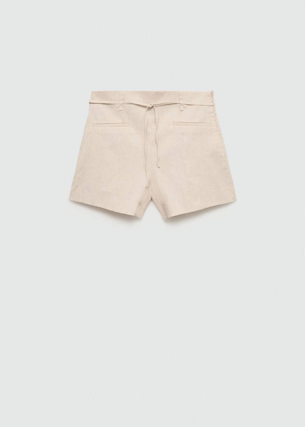 Mango Leinenshorts mit Schleife Online Shopping