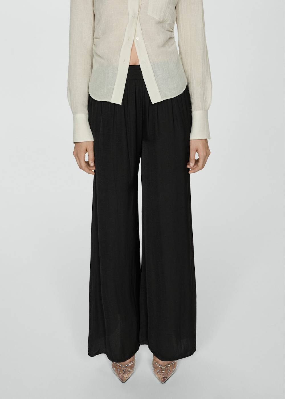 Mango Fließende Wideleg-Hose