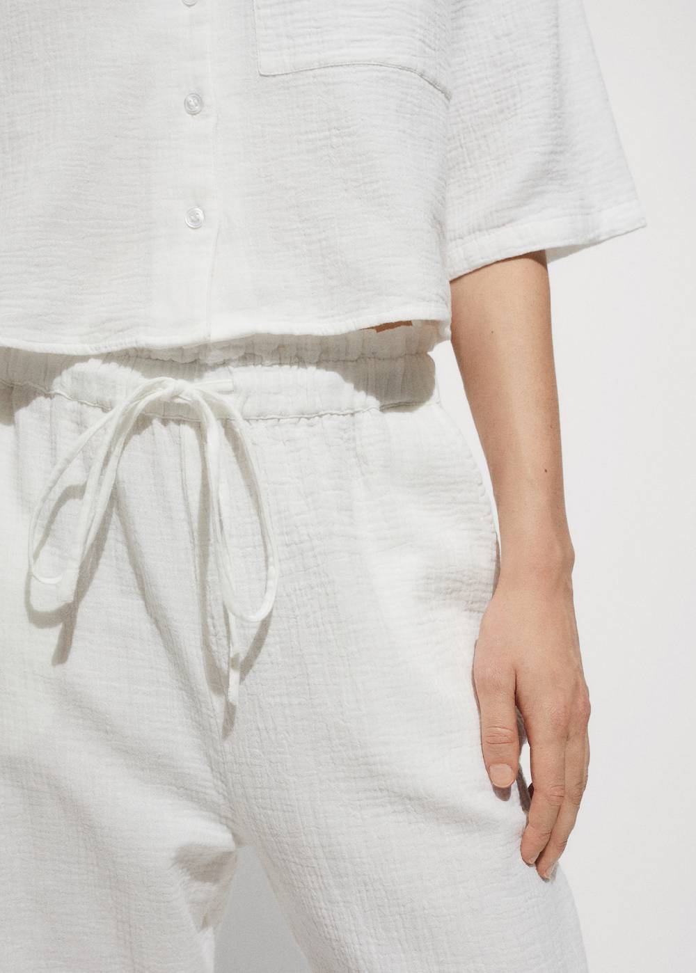 Mango Baumwollhose mit Gummibund Cyber Monday