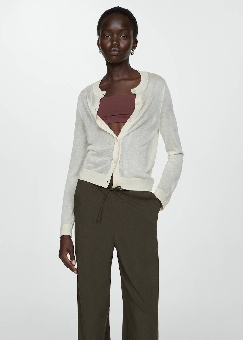 Mango Gerade Hose mit Stretchbund Muttertagsangebot