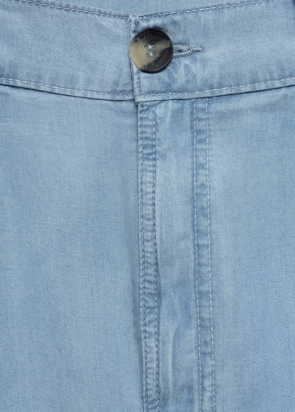 Mango Bermudashorts aus Lyocell mit Bundfalten Blitzangebot