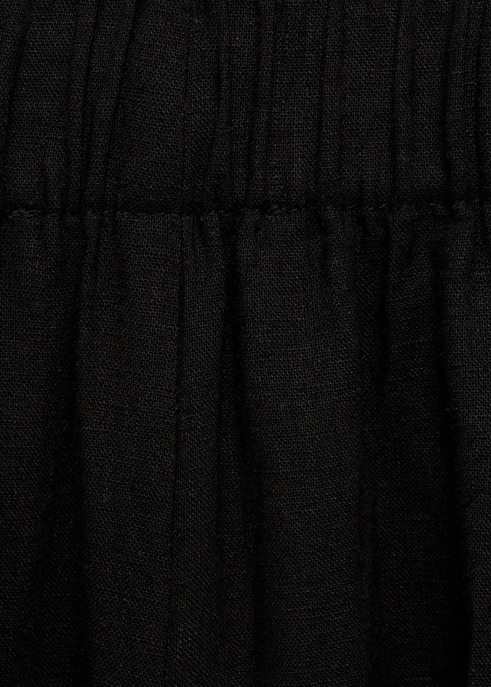 Mango Wideleg-Leinenhose Saisonale Angebote