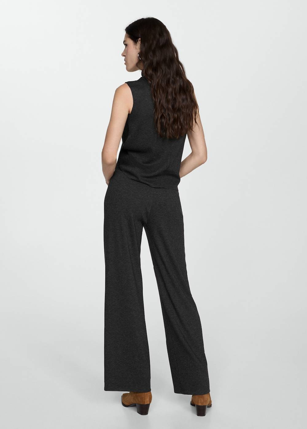 Mango Wideleg-Strickhose Räumungsverkauf