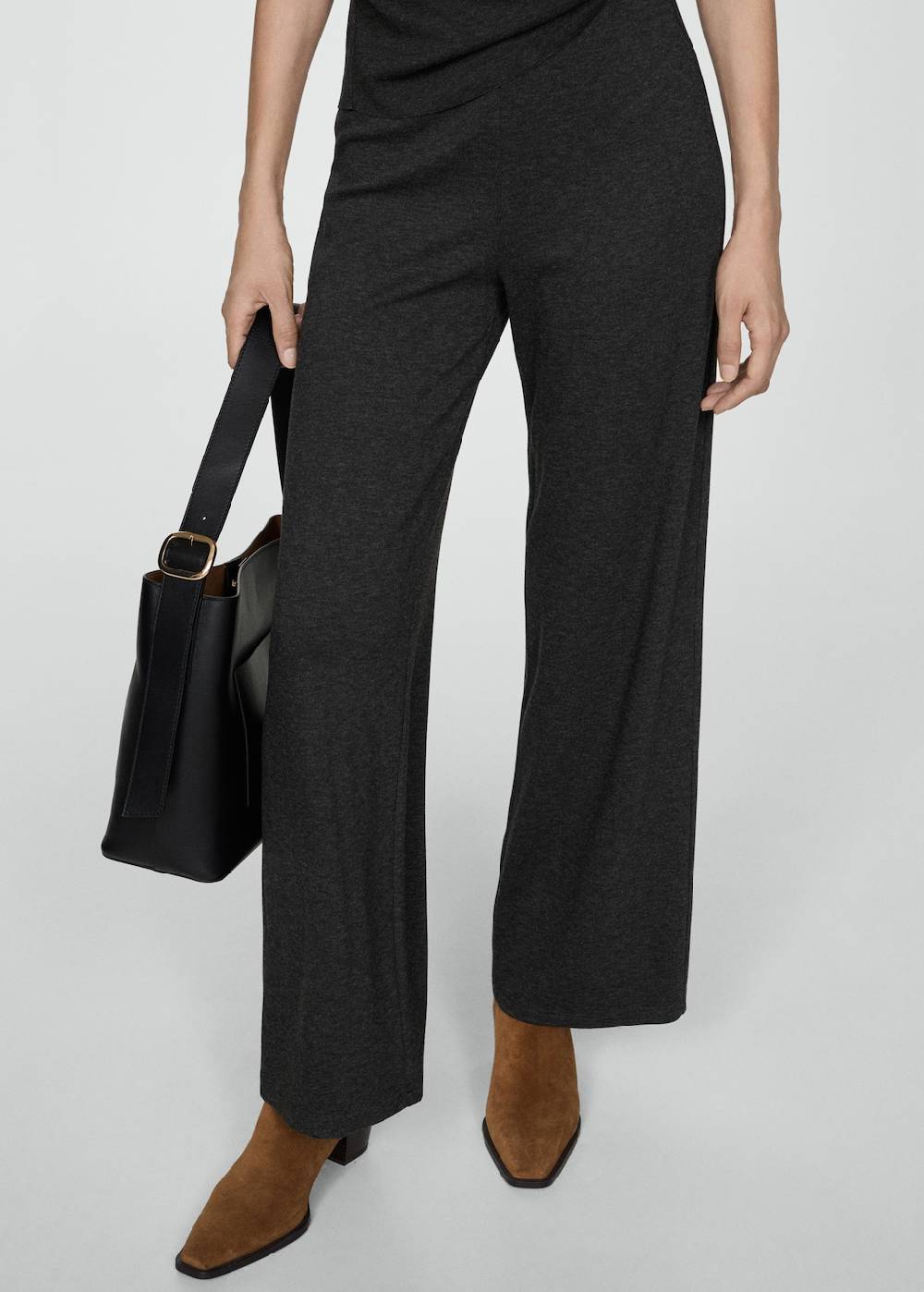 Mango Wideleg-Strickhose Räumungsverkauf