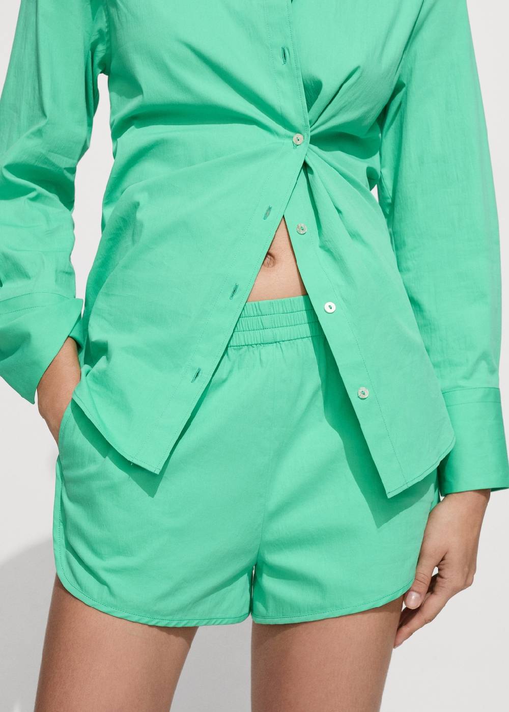 Mango Baumwollshorts mit Stretchbund Riesige Ersparnisse