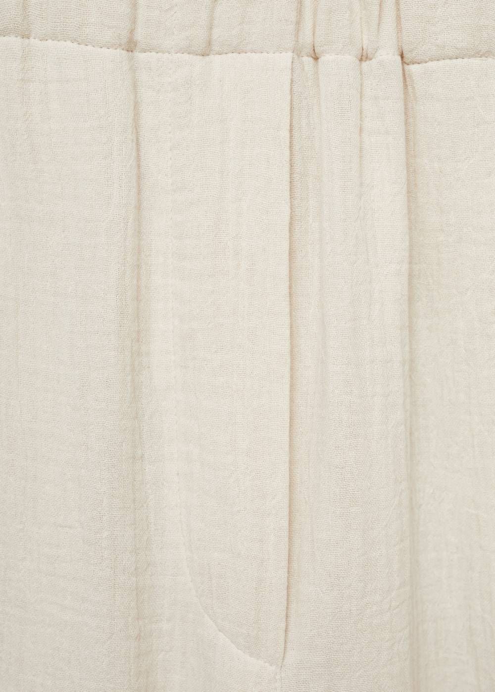 Mango Wideleg-Baumwollhose VIP-Rabatte