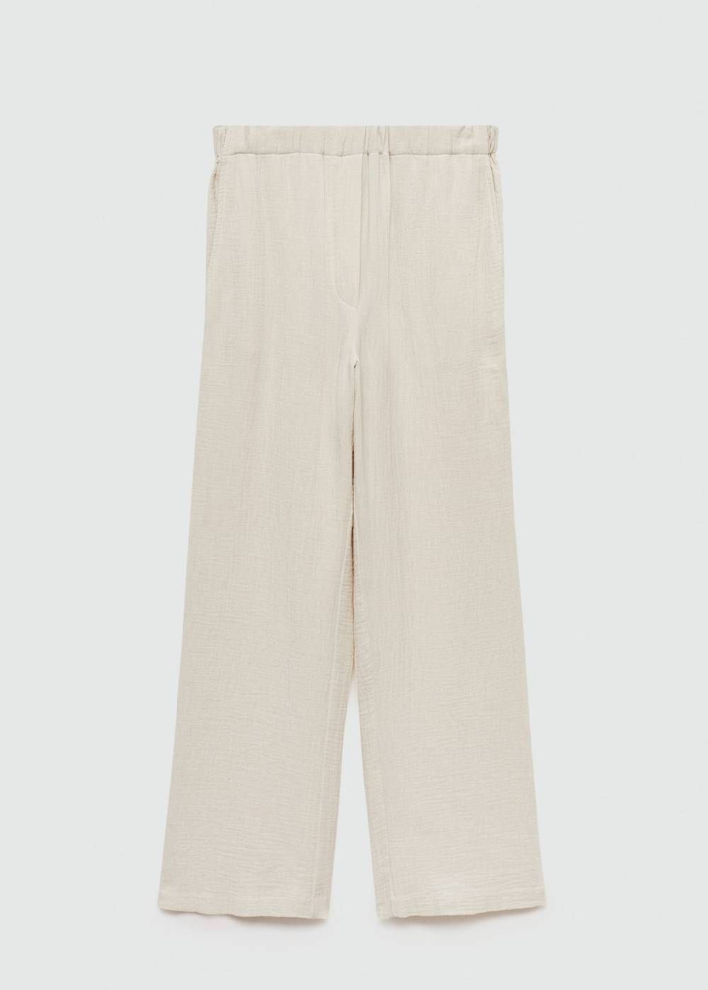 Mango Wideleg-Baumwollhose VIP-Rabatte