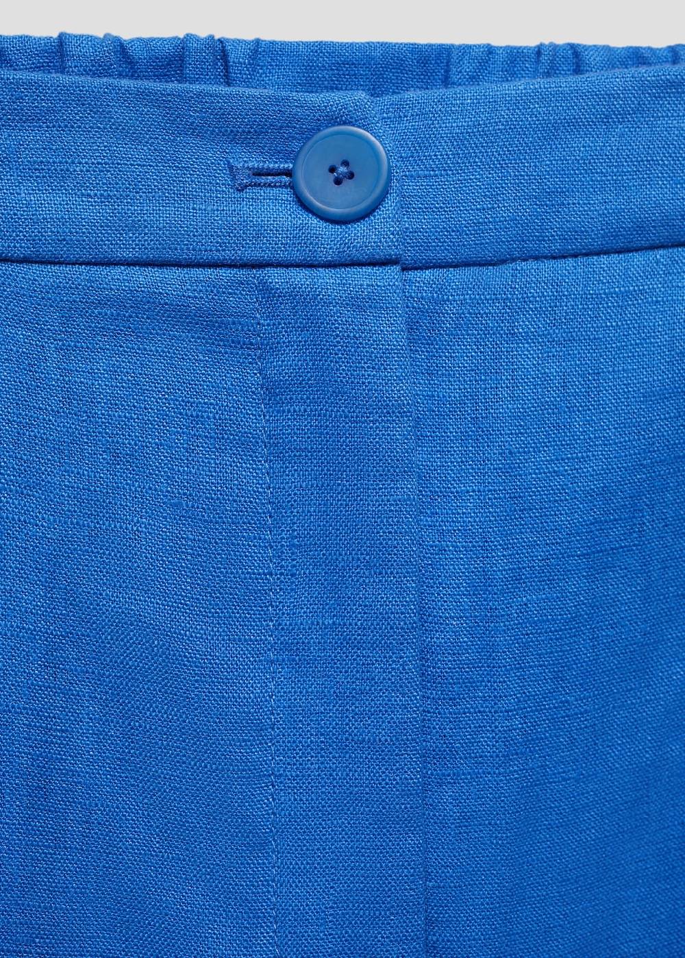 Mango Gerade Hose aus 100 % Leinen Kostenlose Rückgabe