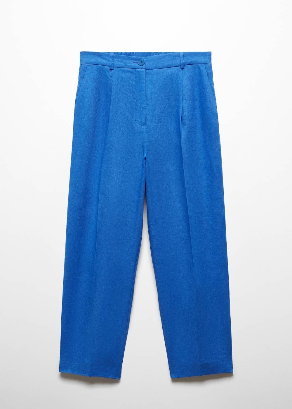 Mango Gerade Hose aus 100 % Leinen Kostenlose Rückgabe