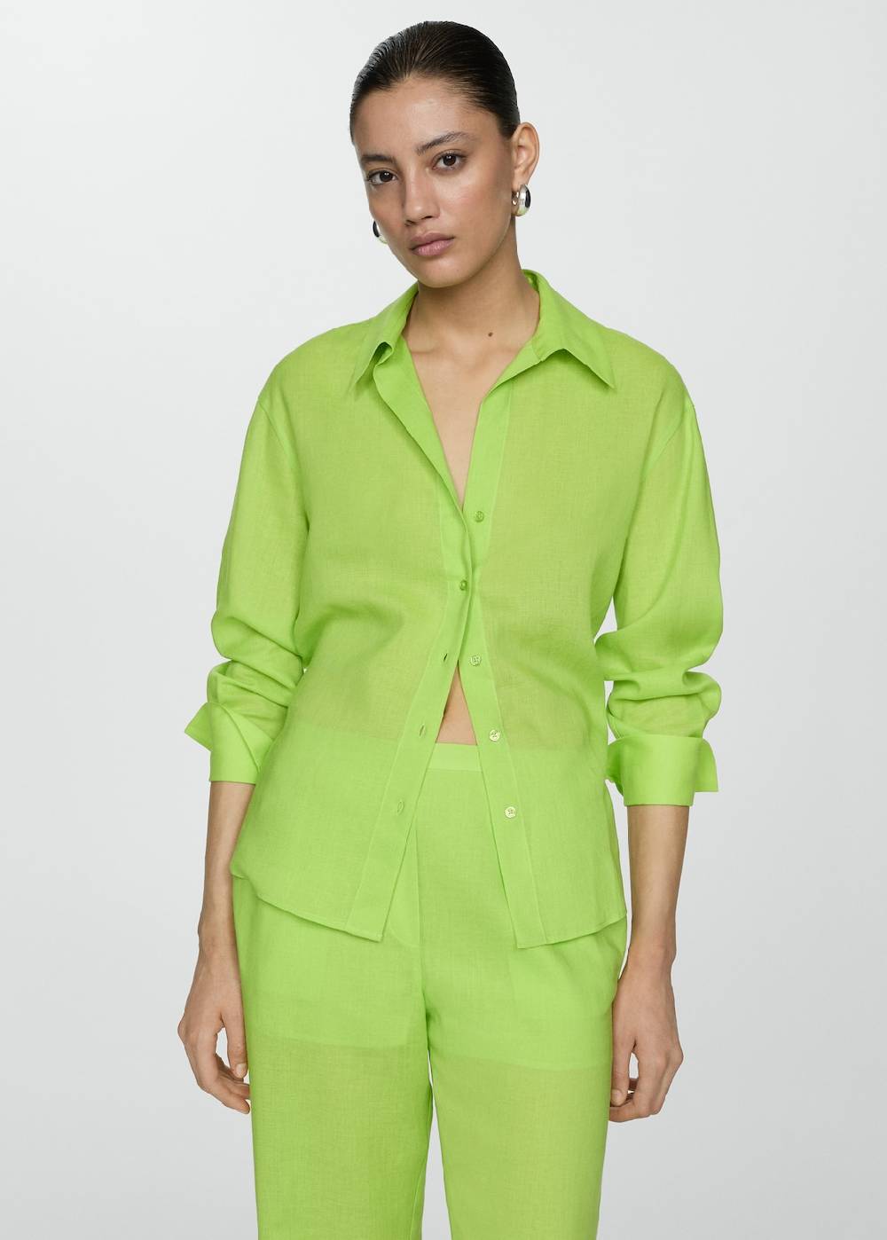 Mango Gerade Lyocell-Hose Nur noch ein Tag übrig