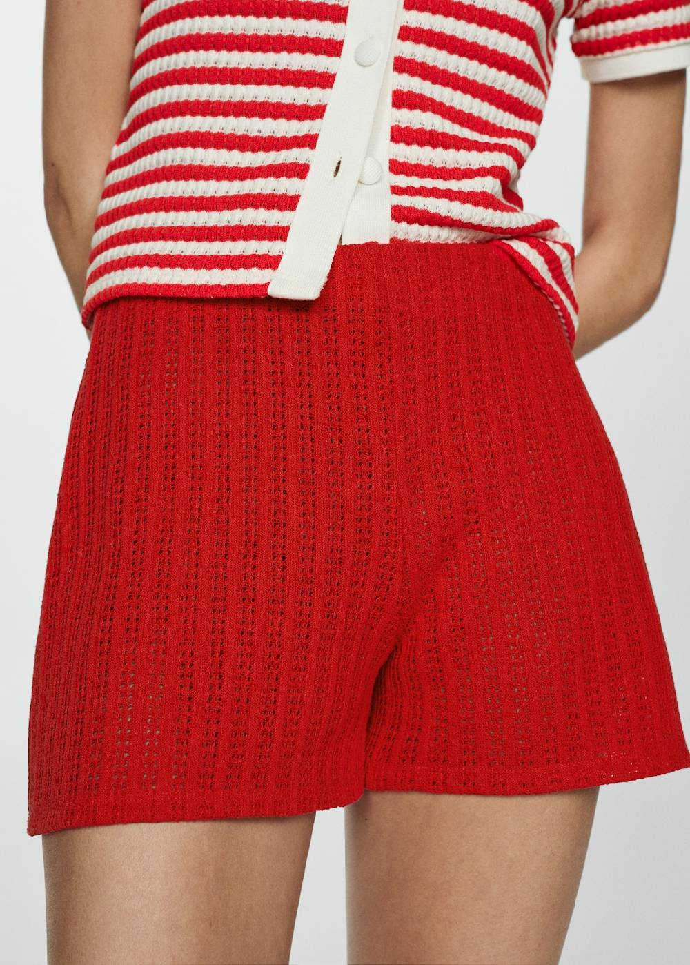Mango Gerade Strickshorts Clearance-Verkauf