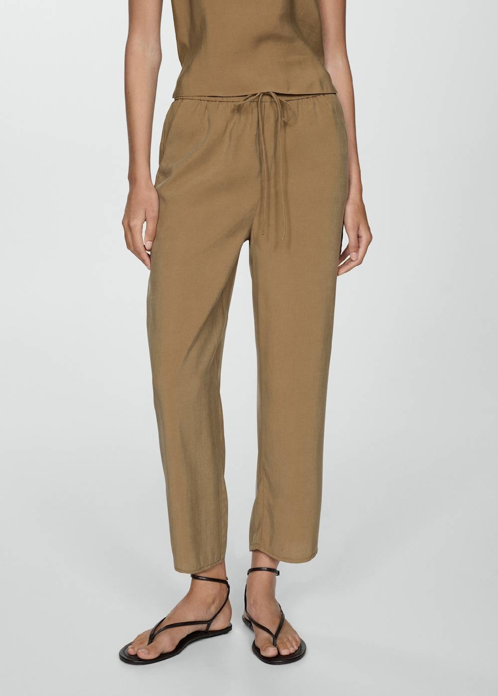 Mango Gerade Hose aus Modal