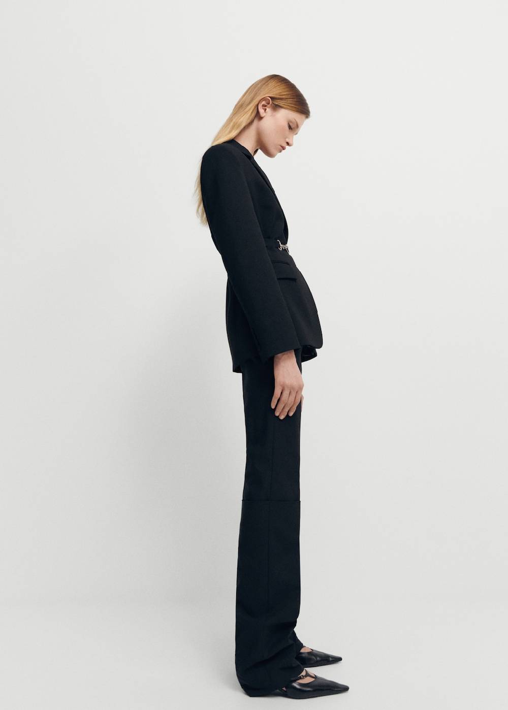 Mango Gerade Bundfaltenhose Verkauf
