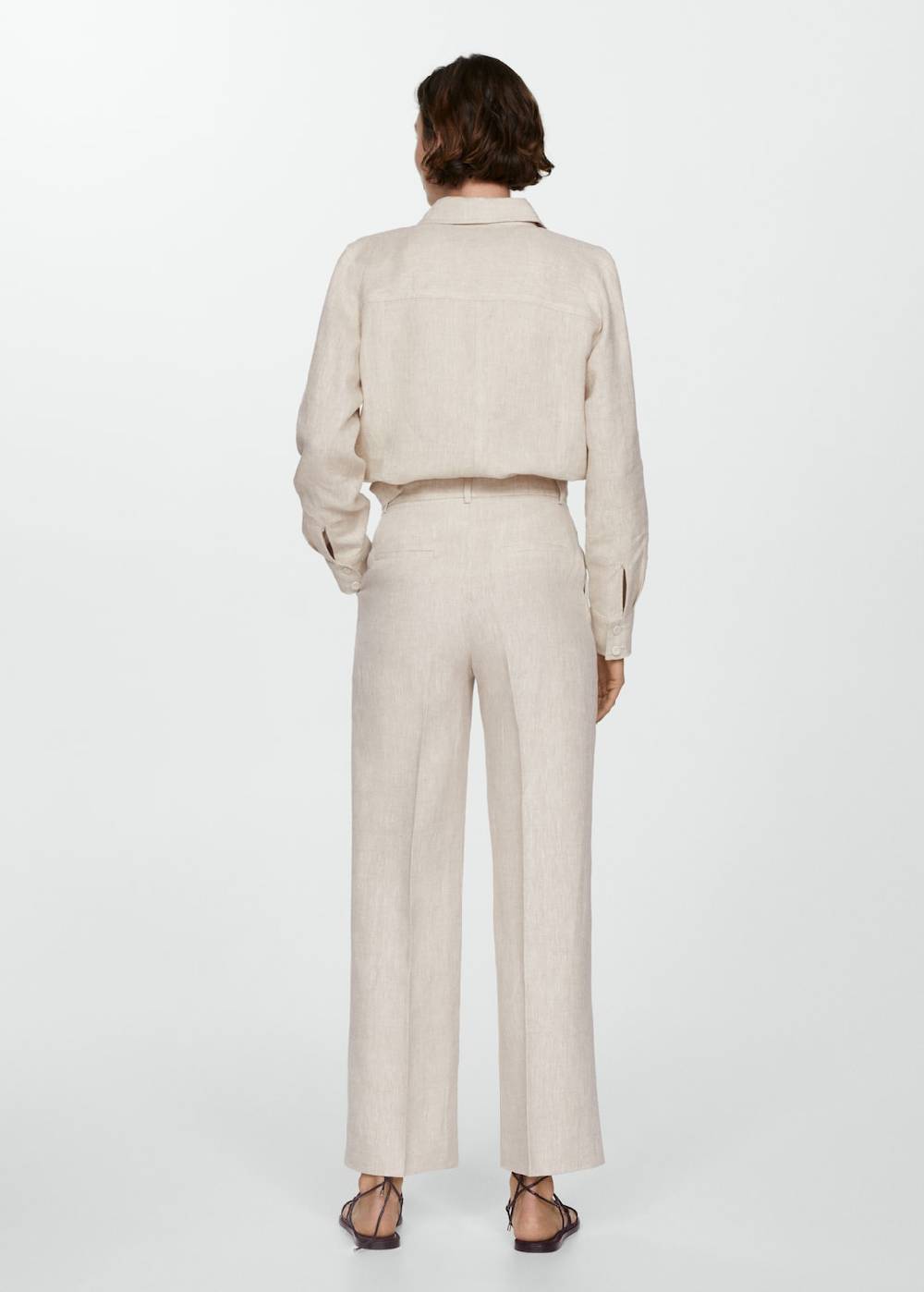 Mango Gerade Leinenhose Limitierter Zeitrabatt